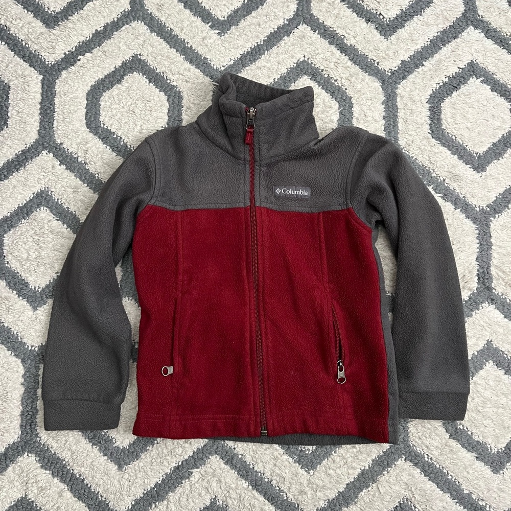 Columbia Charcoal Fleece Jacket XXS Kids